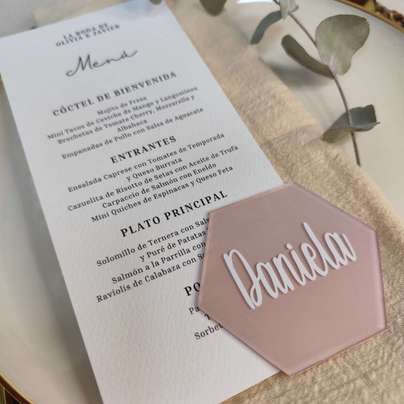 MARCASITIO HEXAGONAL BODA